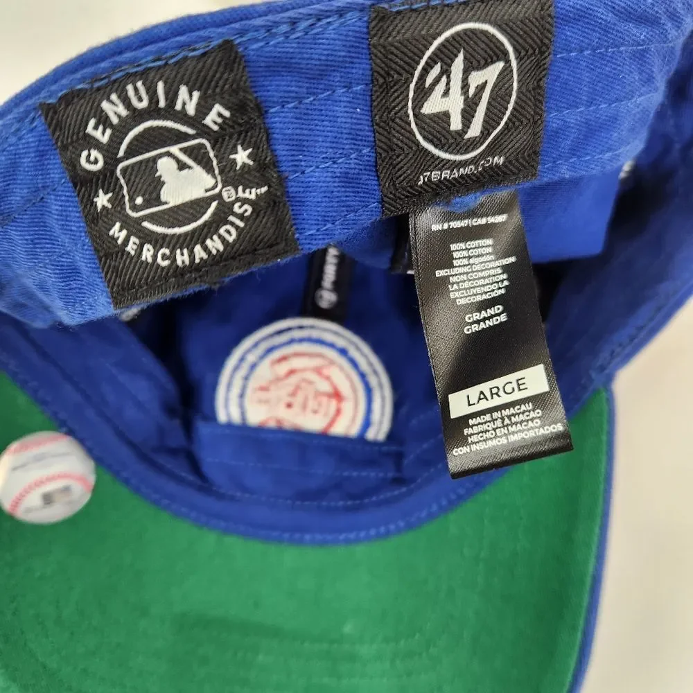NEW 47 Chicago Cubs Embroidered Logo Cotton Baseball Cap Large